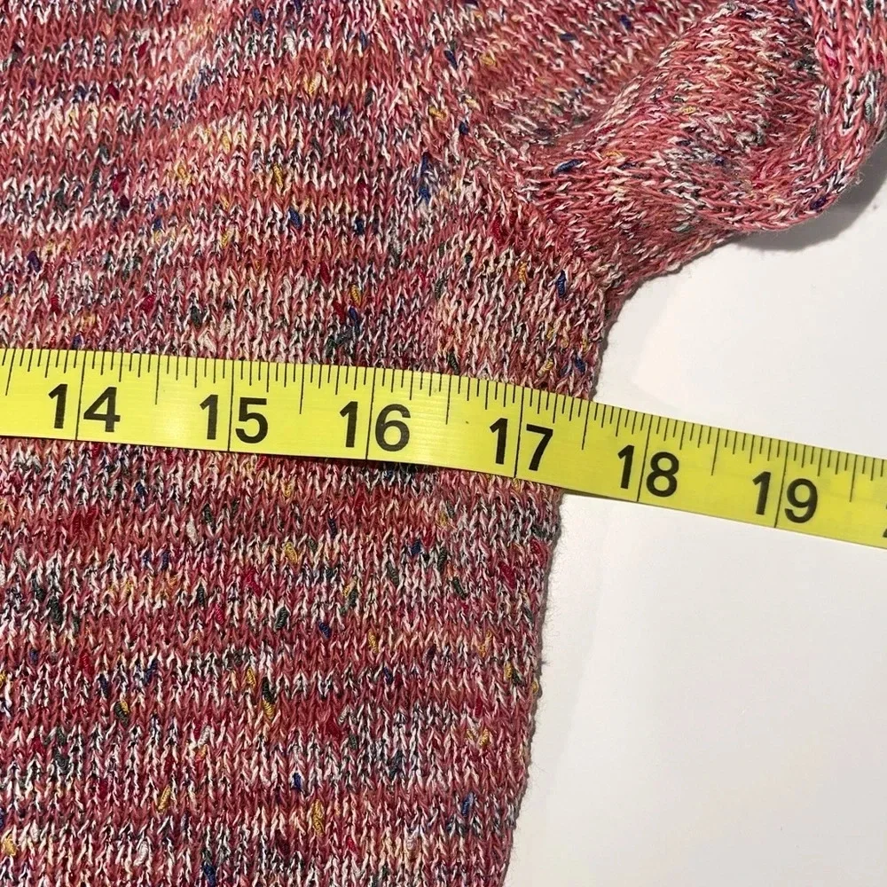 BDG Urban Outfitters Red Multicolor Marled Knit Pullover Sweater Medium Women’s